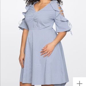Eloquii tie shoulder dress